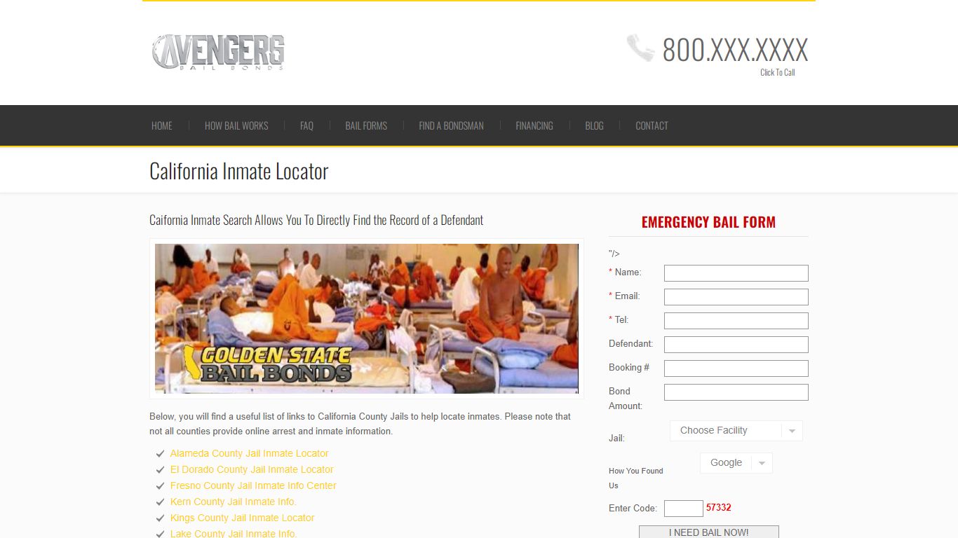 California Inmate Locator - Golden State Bail